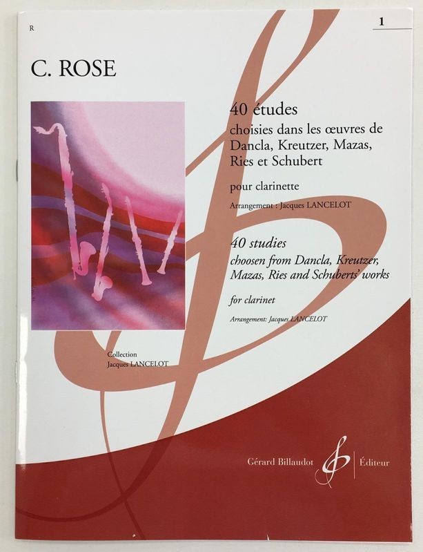 40 Estudios para Clarinete Vol.1. Rose, C