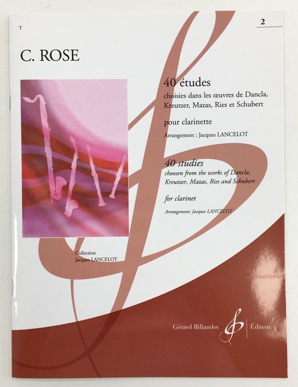 40 Estudios para Clarinete Vol.2. Rose, C