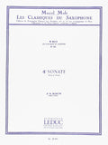 4 Sonate (Les Classiques du Saxophone). Mule, Marcel / Bach, Johann
