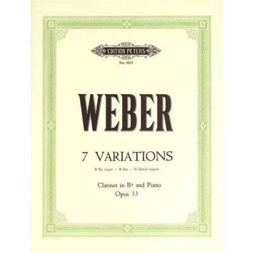 7 Variations in Sib Op.33. Weber, C.M.
