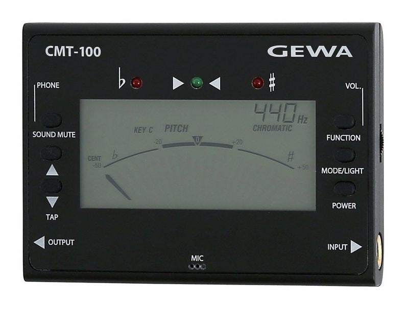 Afinador Metronomo Gewa CMT100