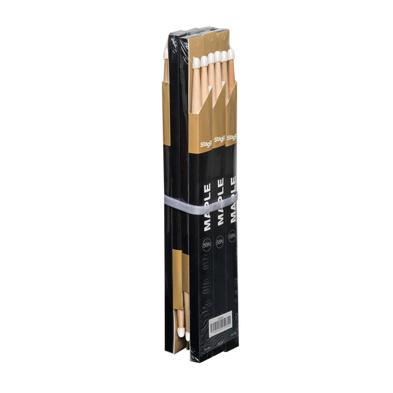 Baquetas Bateria Stagg Arce 5B Punta Nylon SM5BN_06