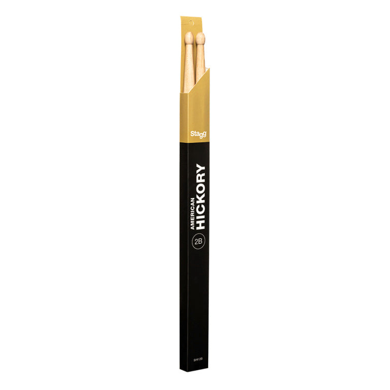 Baquetas Bateria Stagg Hickory 2B Punta Madera SHV2B_02