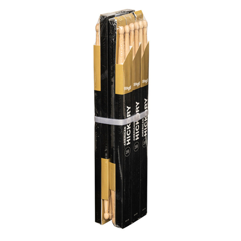 Baquetas Bateria Stagg Hickory 2B Punta Madera SHV2B_03