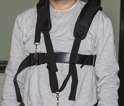 Arnes Tuba Acolchado Correas Piel Ortola Negro