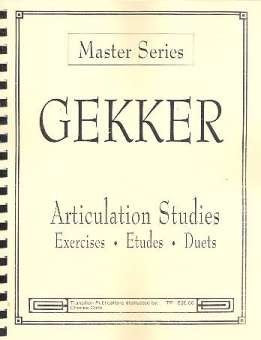 Articulation Studies. Gekker, Chris (Duos, estudios y Ejercicios)