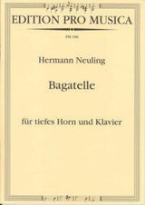 Bagatela para Trompa e Piano. Neuling, H.