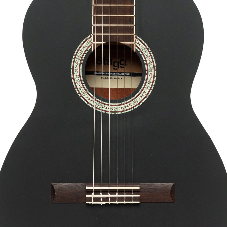 Guitarra Clasica Stagg SCL70 Tapa Abeto Negra_04