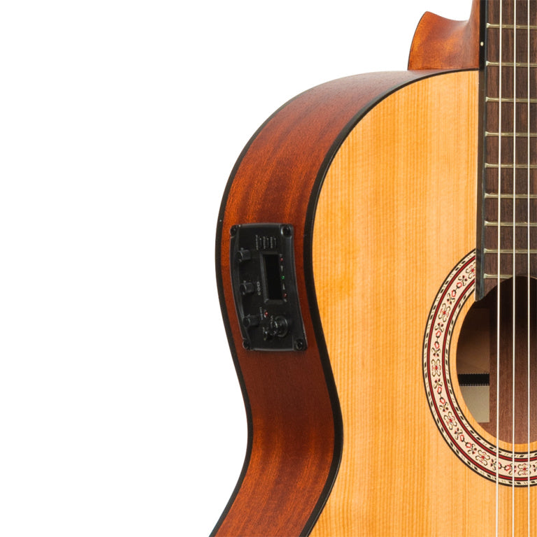 Guitarra Clasica Electrificada Stagg SCL70 TCE Cutaway Tapa Abeto_07
