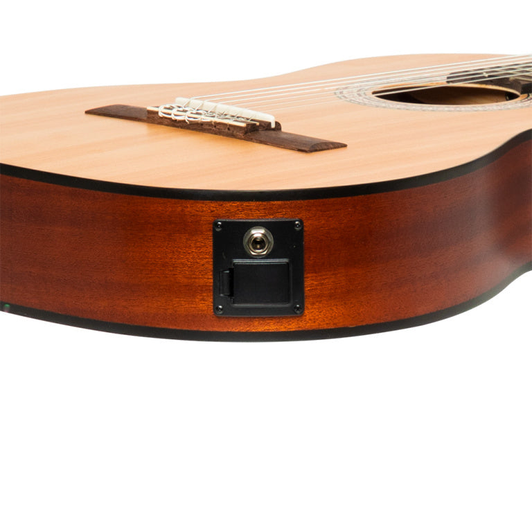 Guitarra Clasica Electrificada Stagg SCL70 TCE Cutaway Tapa Abeto_08