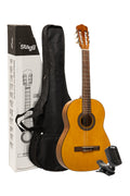 Pack Guitarra Clasica 3/4 Stagg SCL50 Natural con Funda y Afinador_01