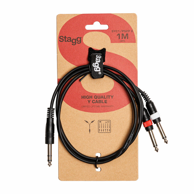 Cable Audio Stagg Jack 1m S-Series SYC1/PS2P E