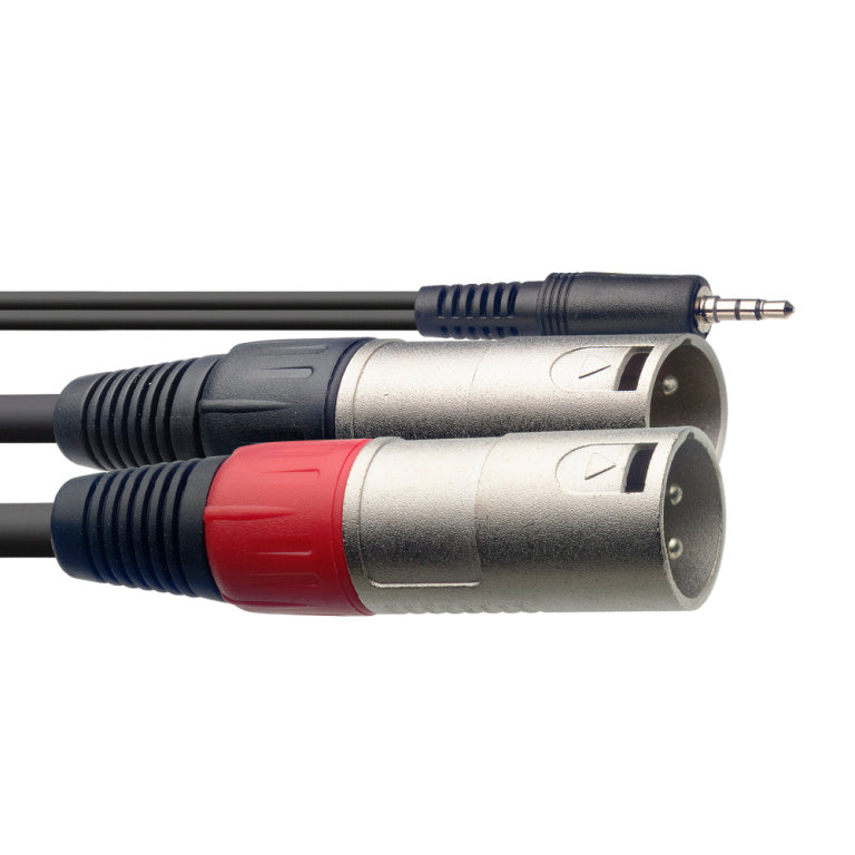 Cable Microfono Stagg XLR - Mini Jack 3m S-Series SYC3/MPSB2XM
