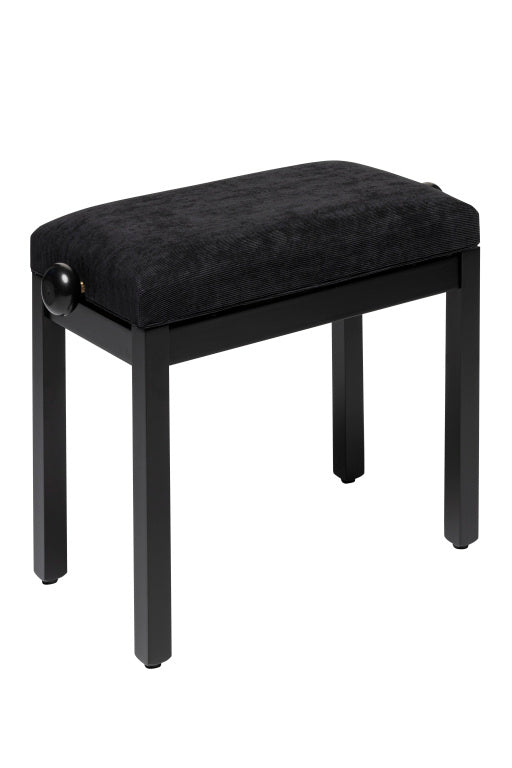Banqueta Piano Stagg Negro Mate Tapa Terciopelo Negro PB36 BKM VBK_01