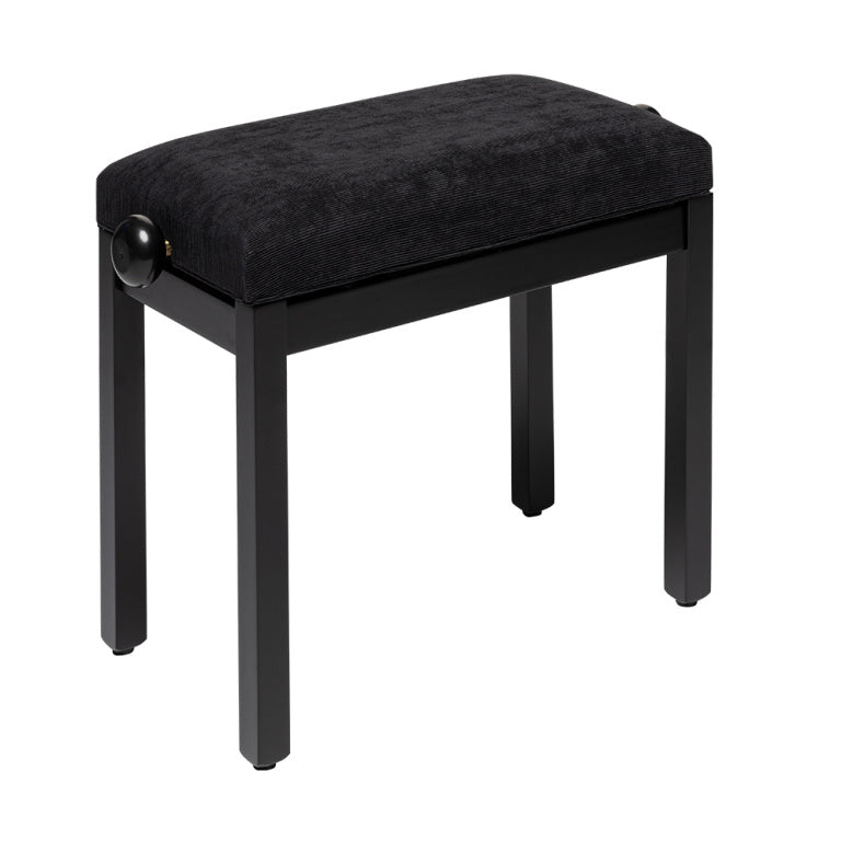 Banqueta Piano Stagg Negro Mate Tapa Terciopelo Negro PB36 BKM VBK_02