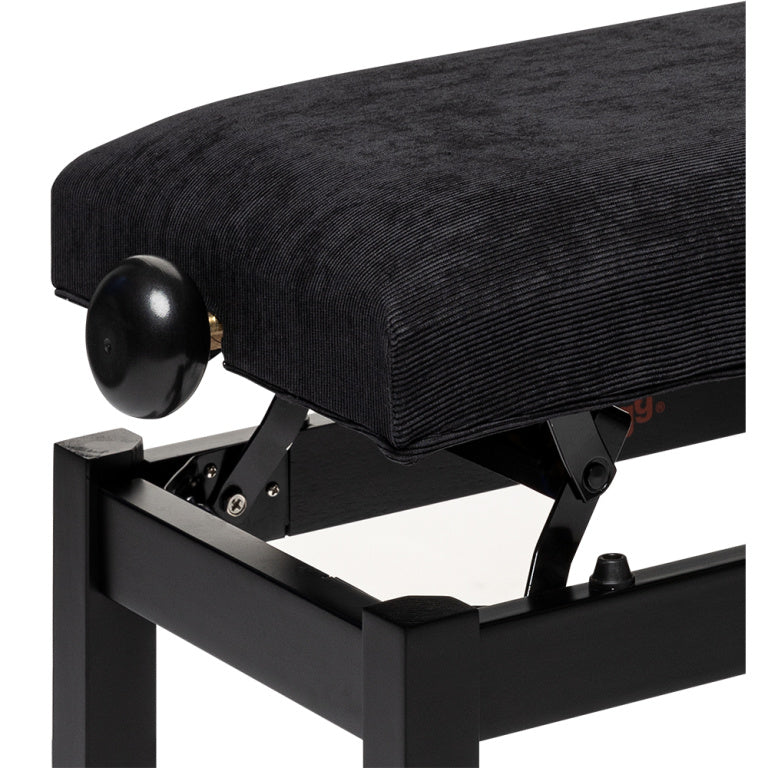 Banqueta Piano Stagg Negro Mate Tapa Terciopelo Negro PB36 BKM VBK_03