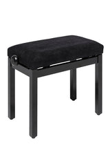 Banqueta Piano Stagg Negro Brillo Tapa Terciopelo Negro PB36 BKP VBK