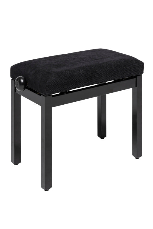Banqueta Piano Stagg Negro Brillo Tapa Terciopelo Negro PB36 BKP VBK_01