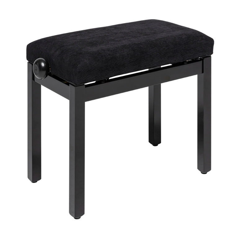 Banqueta Piano Stagg Negro Brillo Tapa Terciopelo Negro PB36 BKP VBK_02