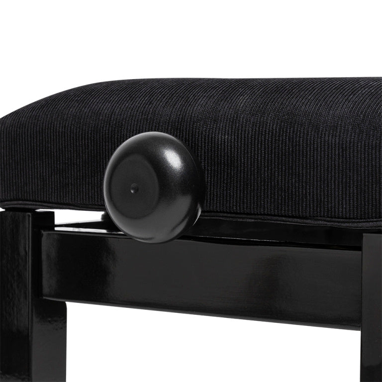 Banqueta Piano Stagg Negro Brillo Tapa Terciopelo Negro PB36 BKP VBK_03