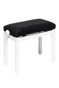 Banqueta Piano Stagg Blanco Mate Tapa Terciopelo Negro PB36 WHM VBK_01