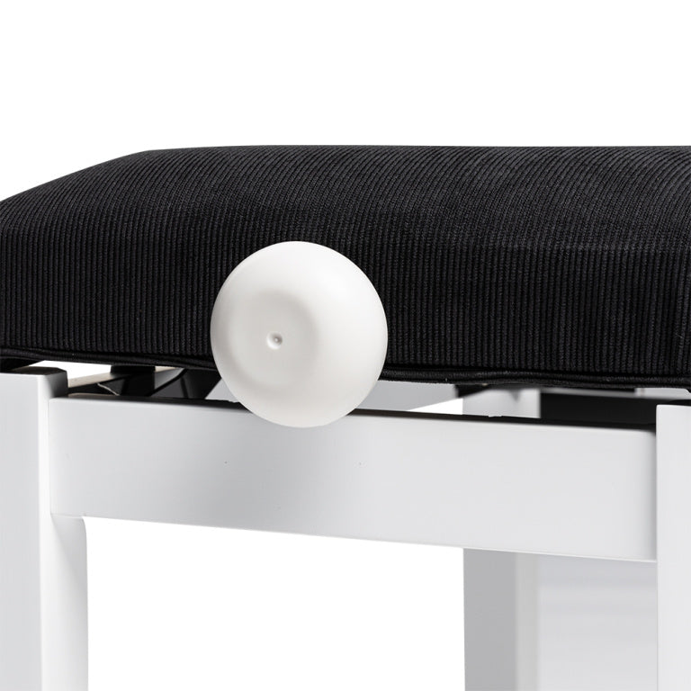 Banqueta Piano Stagg Blanco Mate Tapa Terciopelo Negro PB36 WHM VBK_04