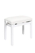 Banqueta Piano Stagg Blanco Mate Tapa Terciopelo Blanco PB36 WHM VWH_01