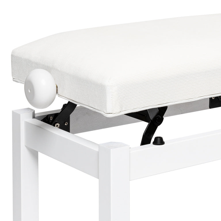 Banqueta Piano Stagg Blanco Mate Tapa Terciopelo Blanco PB36 WHM VWH_03