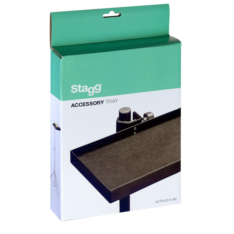 Bandeja Accesorios Stagg con Abrazadera 25x15 cm ACTR-2515 BK_06