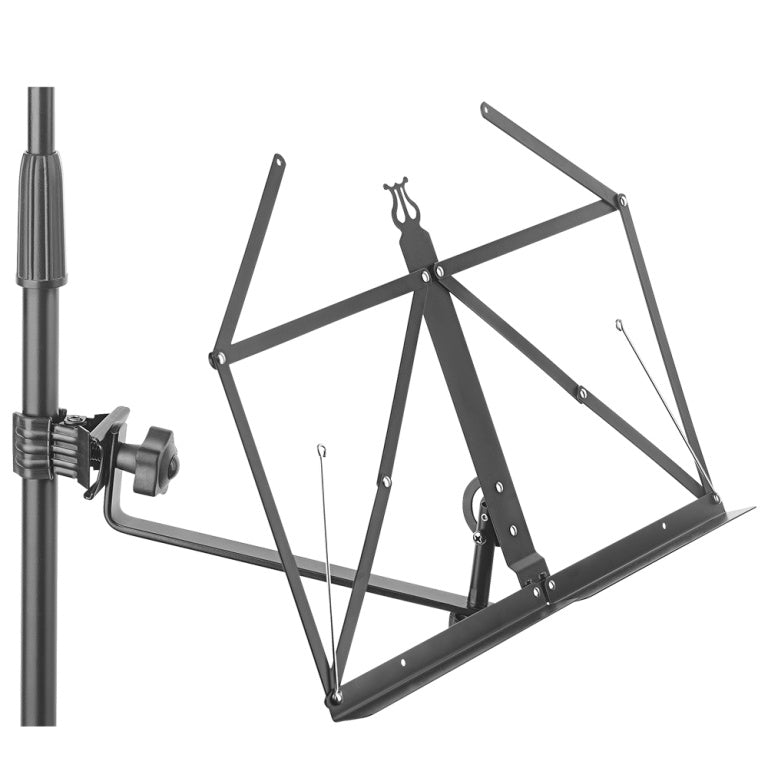 Atril Stagg Plegable con Abrazadera Diseño Lyra SCL-MUS_02