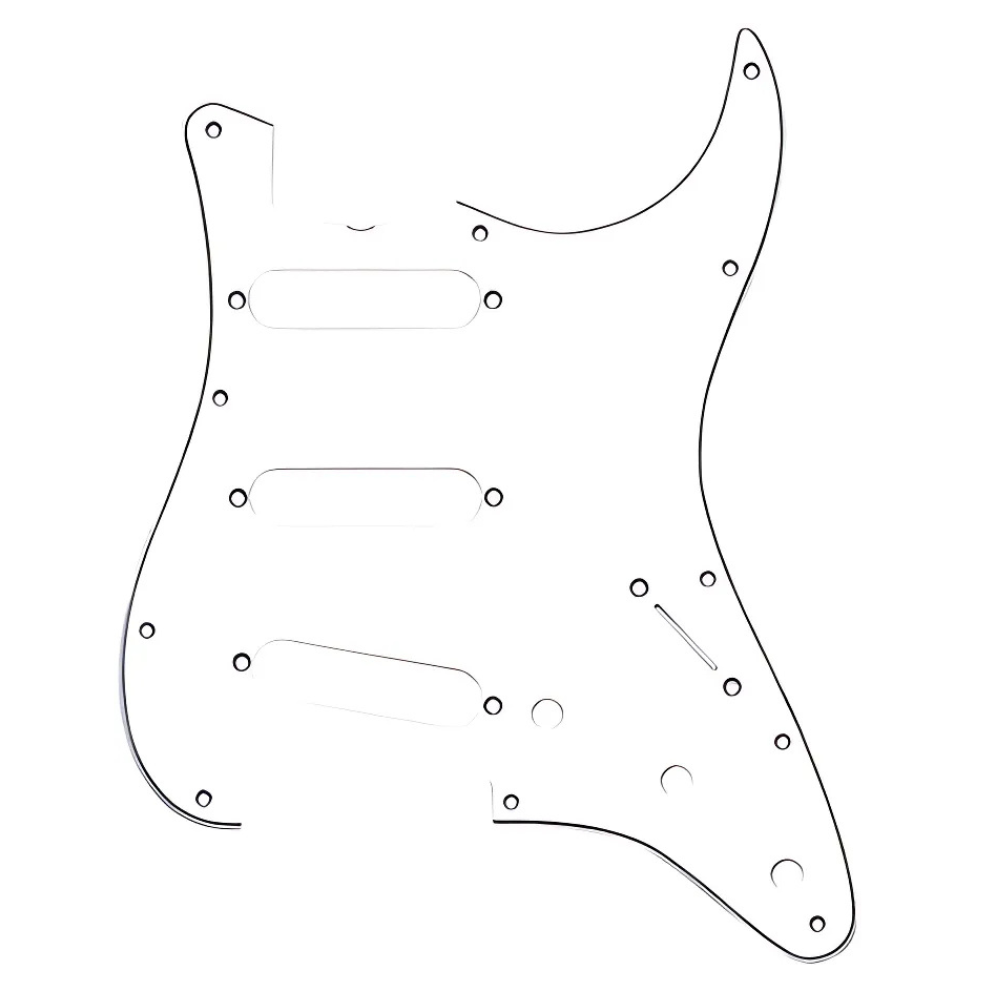 Golpeador Guitarra Electrica Jet Tipo Stratocaster S/S/S 3 Capas PS300-WH Blanco_01