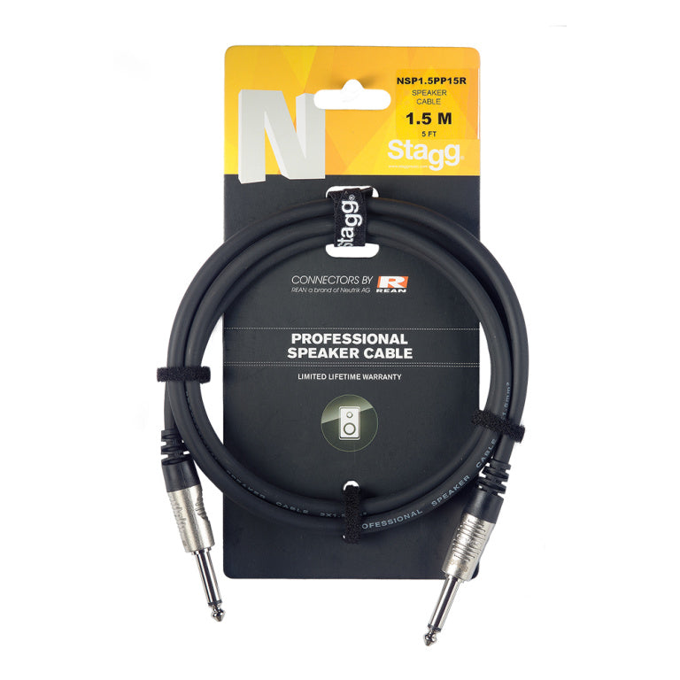 Cable Instrumento Stagg Jack 1.5m N-Series NSP1,5PP15R