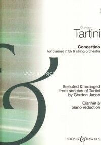 Concertino Clarinete / Red. Piano. Tartini, G., Gordon, G.