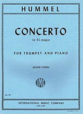 Concerto in E-flat Major for Trumpet and Piano. Hummel, J. N.