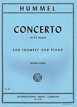 Concerto in E-flat Major for Trumpet and Piano. Hummel, J. N.