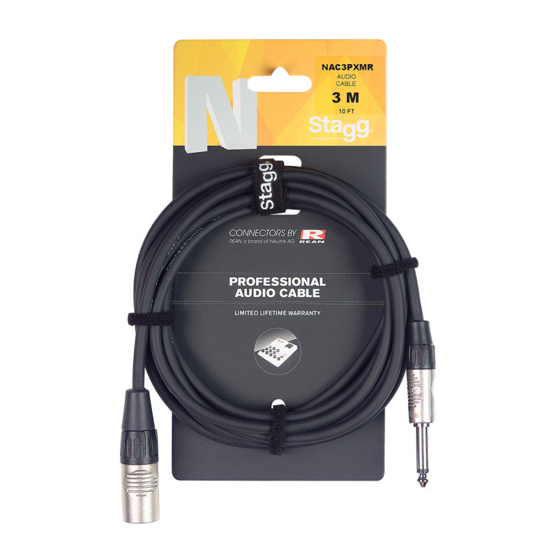 Cable Instrumento Stagg XLR 6m N-Series NAC6PXMR