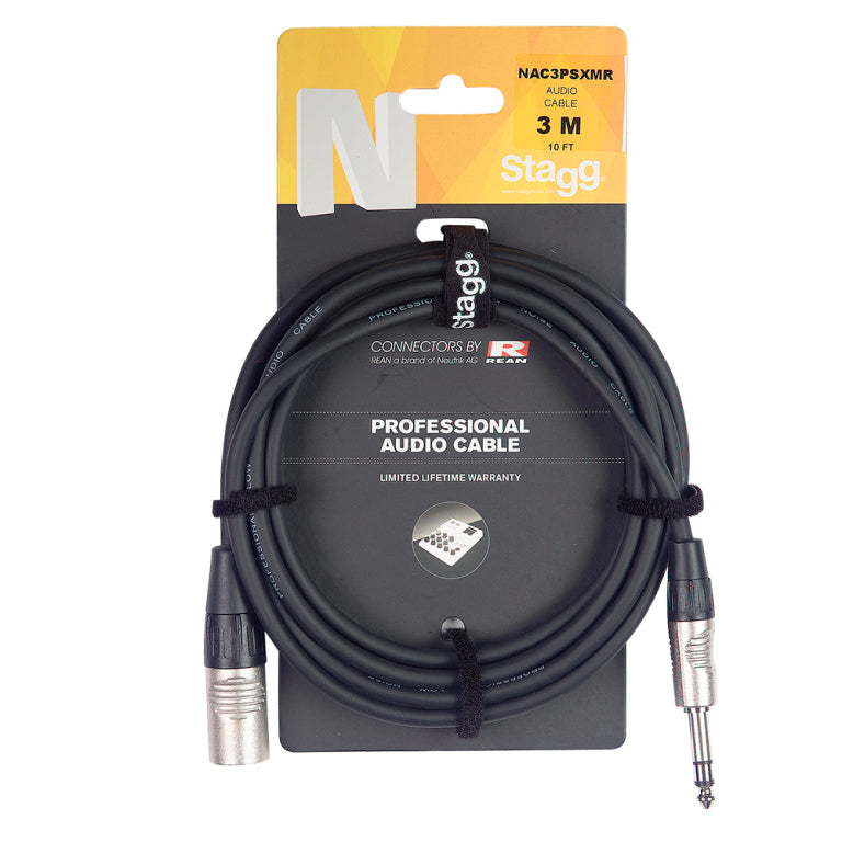 Cable Instrumento Stagg XLR 10m N-Series NAC10PSXMR