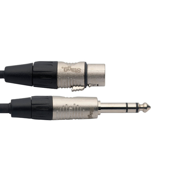 Cable Audio Stagg Jack Stereo - XLR Hembra 6m N-Series NAC6PSXFR