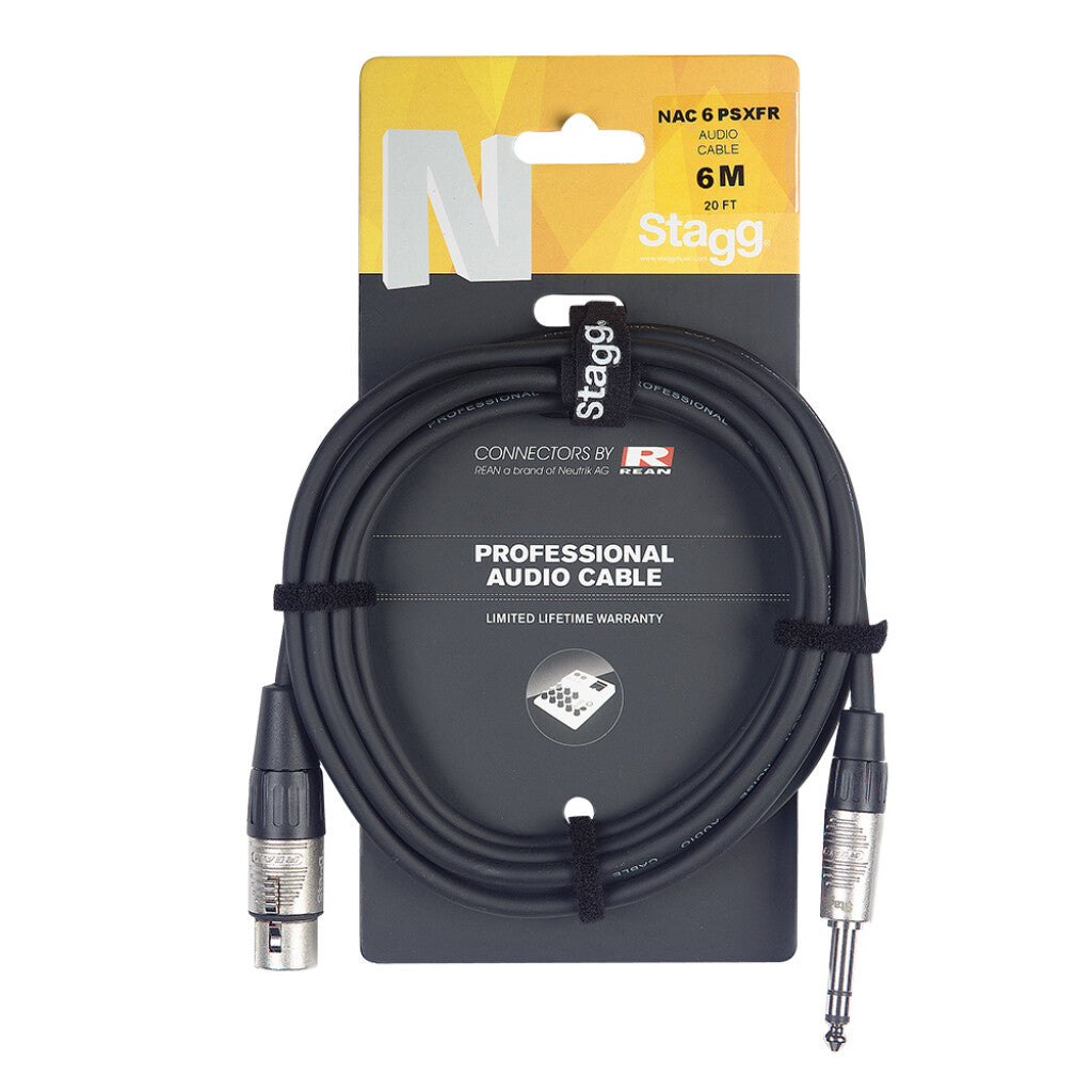 Cable Audio Stagg Jack-XLR Hembra 6m - embalaje