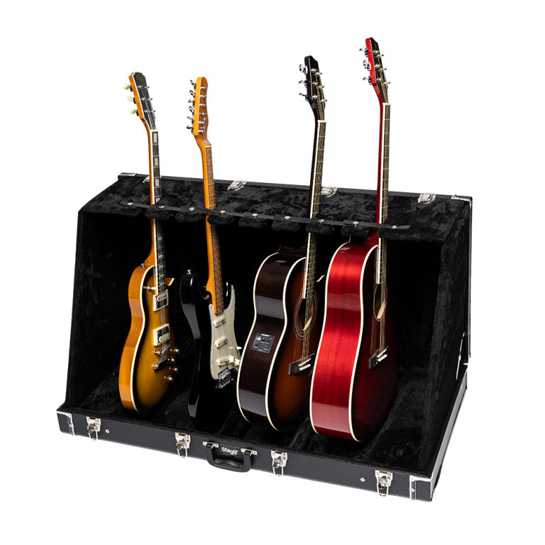 Estuche Soporte 8 Guitarras Electricas o 4 Acusticas Stagg GDC-8_11