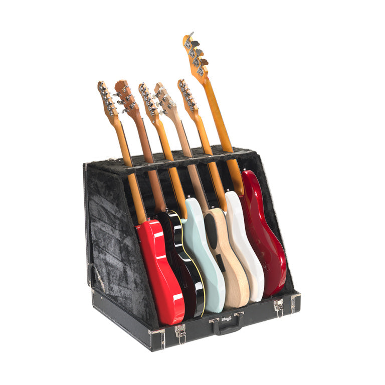 Estuche Soporte 6 Guitarras Electricas o 3 Acusticas Stagg GDC-6_13