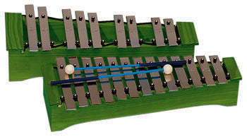 Carrillon Alto Samba Cromatico Do2-La3 Verde 3312GSM