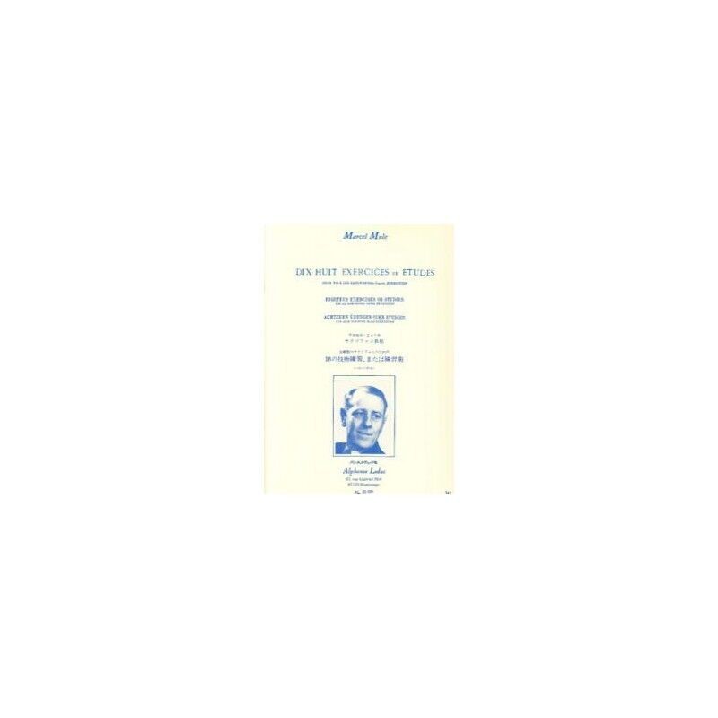 Dix Huit Exercices ou Etudes. Mule, Marcel/Berbiguier, T.