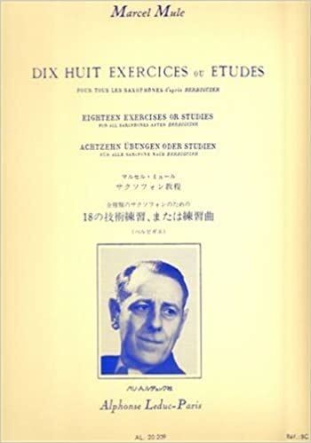Dix Huit Exercices ou Etudes. Mule, Marcel/Berbiguier, T.