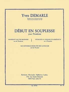 Debut en Souplesse pour Trombone. Yves Demarle