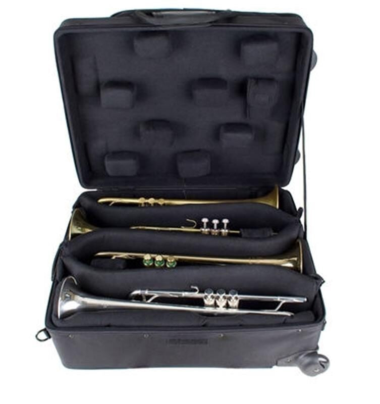 Protec Ipac PB301QWL Quad Trumpet Case (With Wheels)