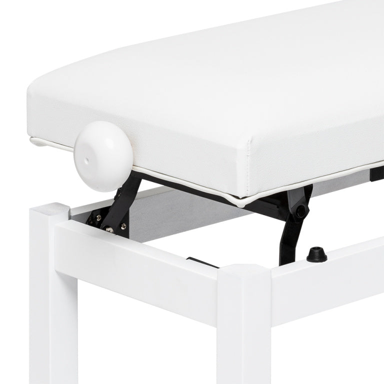 Banqueta Piano Stagg Blanco Mate Tapa Vinilo Blanco PB36 WHM SWH_05