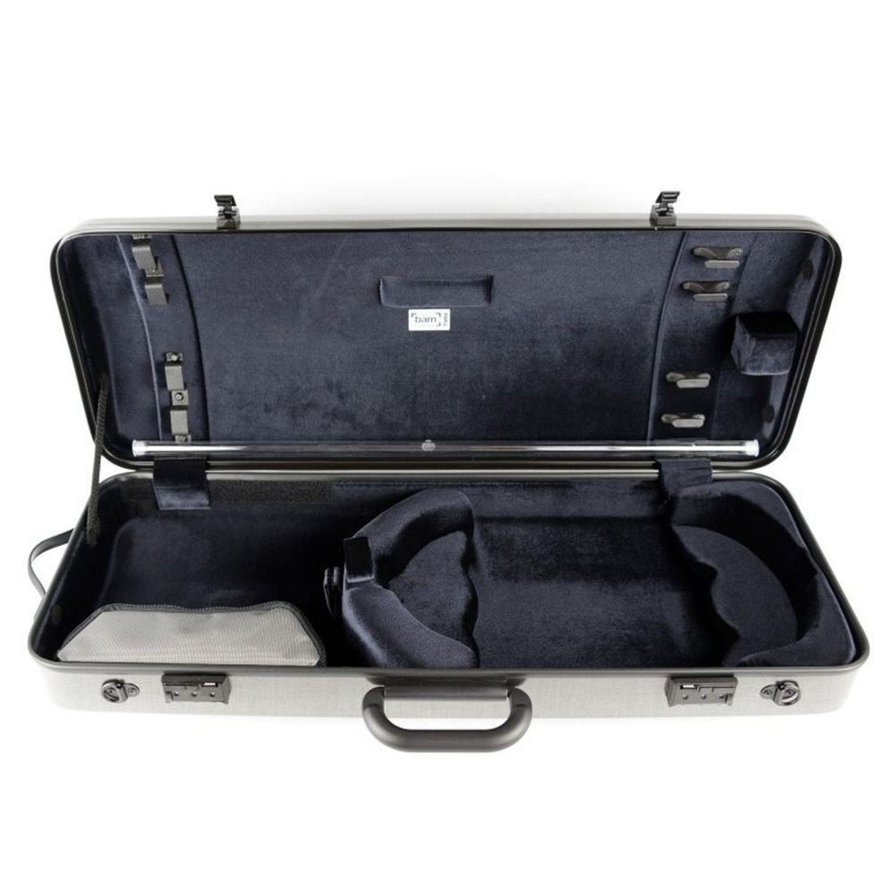 Estuche Viola Bam 2201XL Serie Hightech Rectangular Silver Carbon