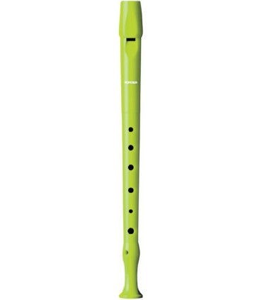 Flauta Dulce Hohner 95084GR Plastico Digitacion Alemana 1 Pieza Verde