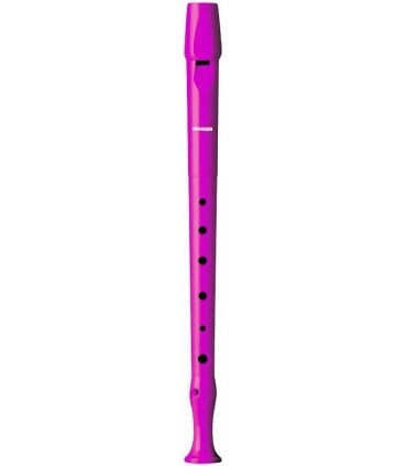 Flauta Dulce Hohner 95084PK Plastico Digitacion Alemana 1 Pieza Rosa